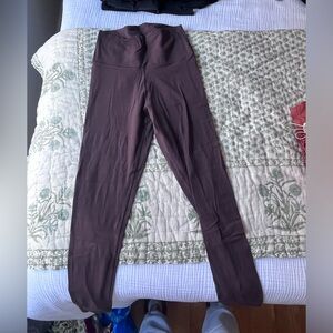 TNA butter leggings in chocolate brown